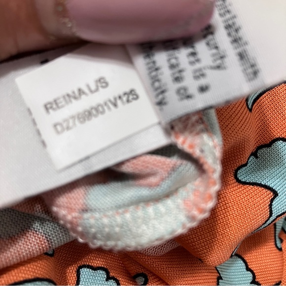 Diane Von Furstenberg Orange Boho Print Sheath Dress size 4 like NEW - Picture 7 of 9